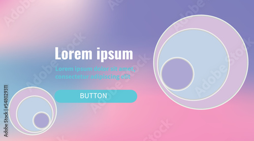 card with a background. Abstract gradient background with colored circles. Pastel gradient for web pages, presentations, and flyers. premium vector