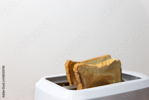 Slice Of Bread In Toaster
