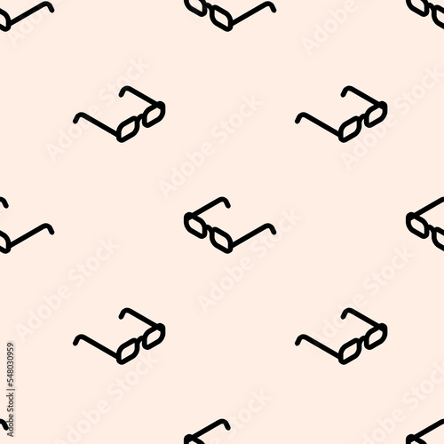 Glasses pattern seamless. spectacles background. Baby fabric texture
