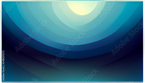 Gradient in blue-blue color. The light semicircle at the top increases towards the bottom and changes color to dark blue.