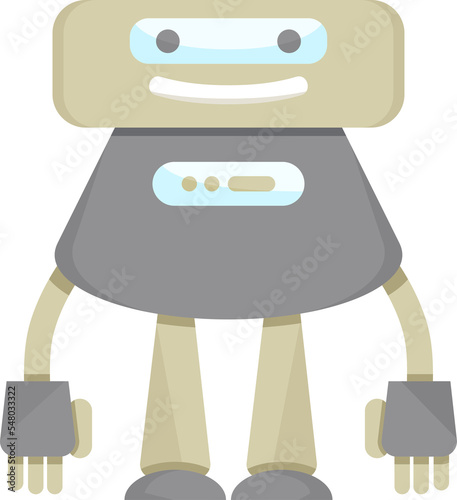 cartoon robot character illustration © bigpa