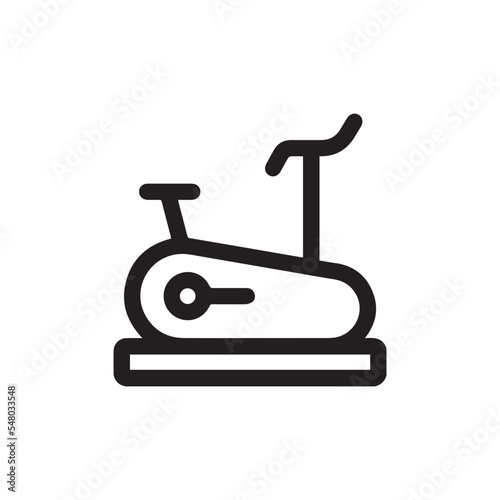 stationary bike icon vector sign symbol