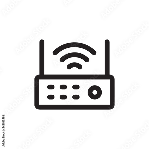 wifi router icon vector sign symbol