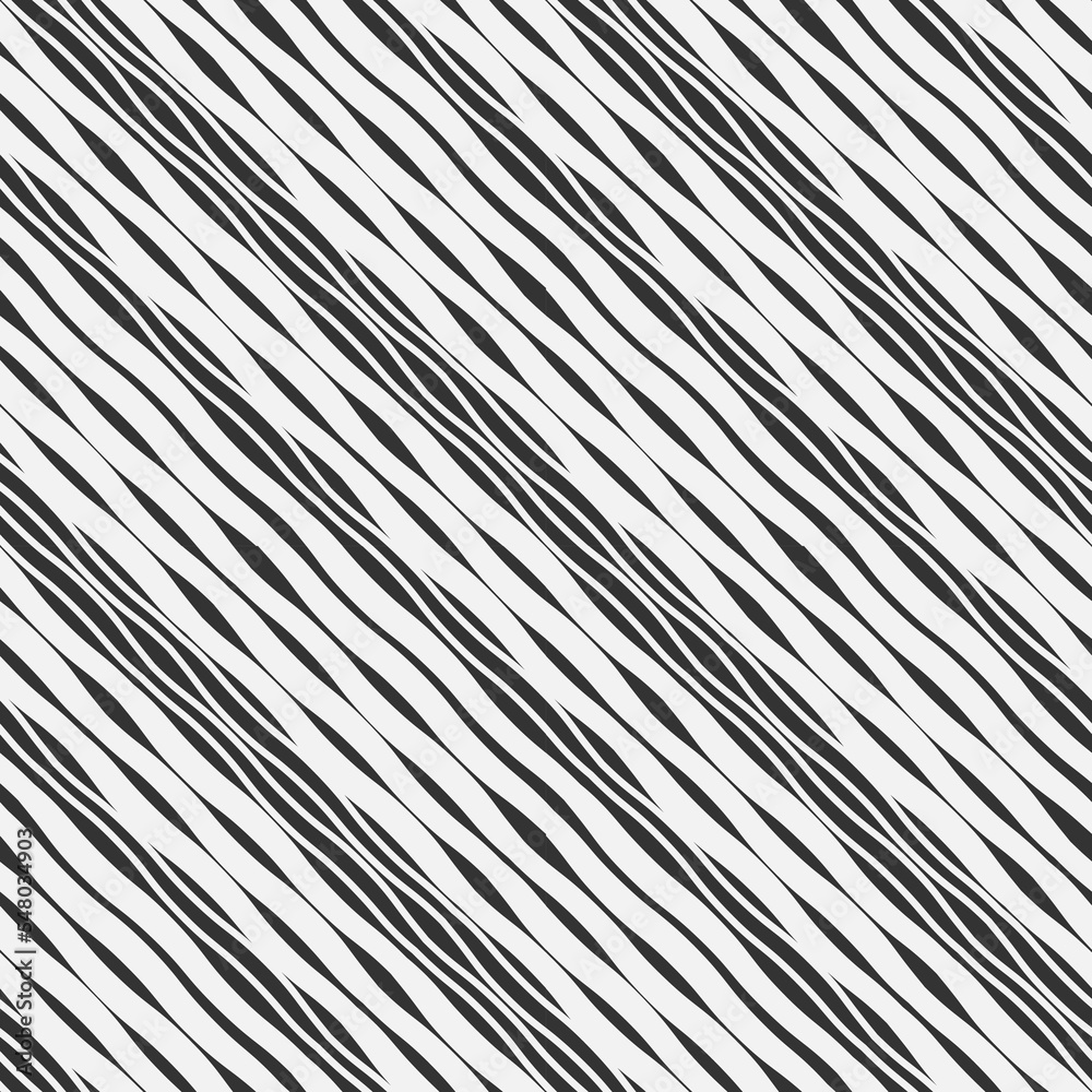 Abstract black white pattern with oblique wavy lines. Abstract black white pattern with oblique wavy lines.