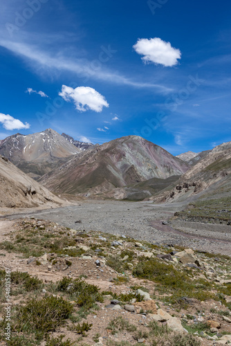 Traveling the Cajon del Maipo near Santiago, Chile