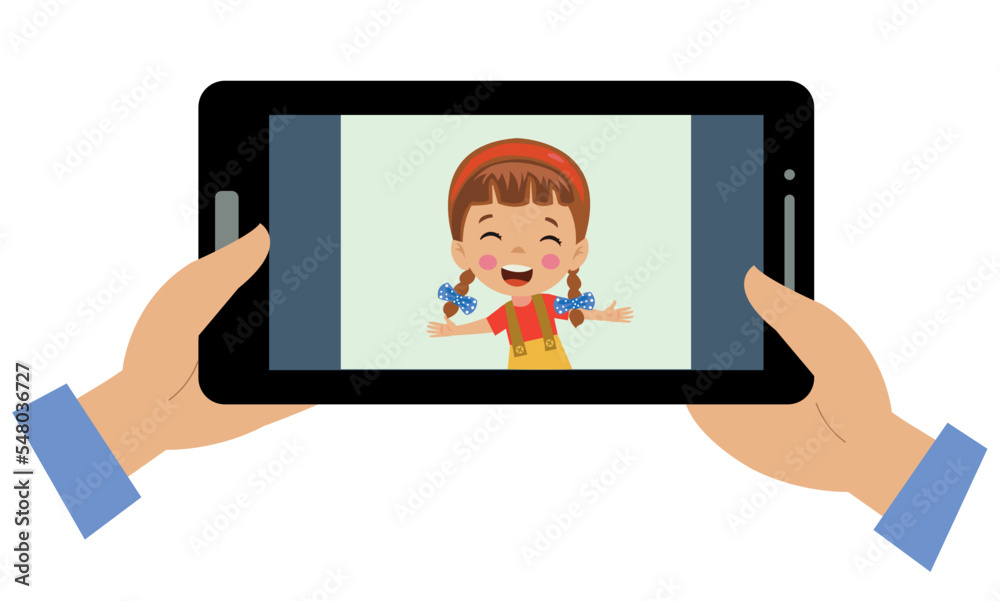 video-conference-cute-little-kid-using-tablet-for-video-call-with