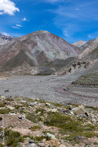 Traveling the Cajon del Maipo near Santiago, Chile photo