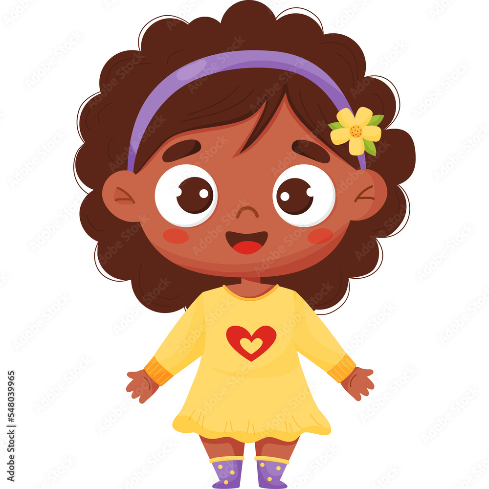 Joyful dark-skinned smiling girl. emotion Joyful dark-skinned smiling girl. emotion