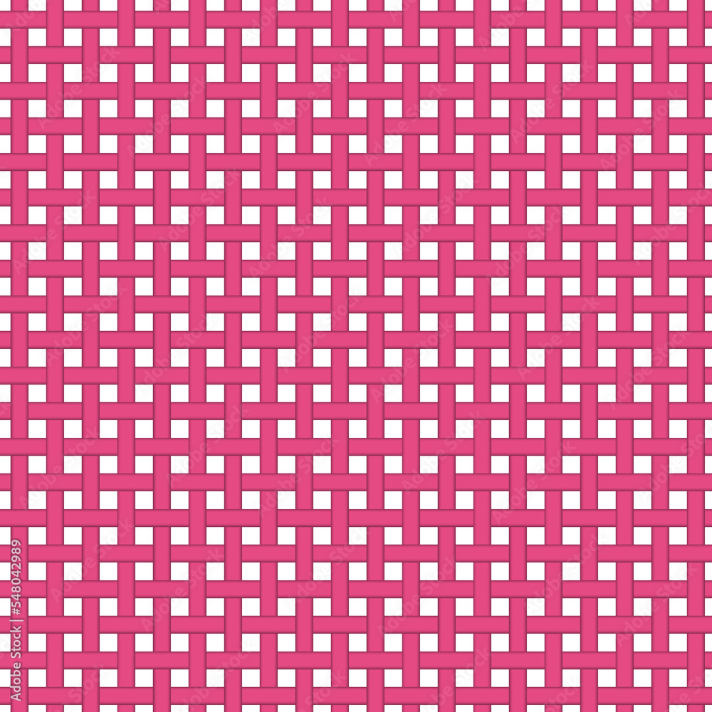 Pink and white weave material on seamless background Pink and white weave material on seamless background