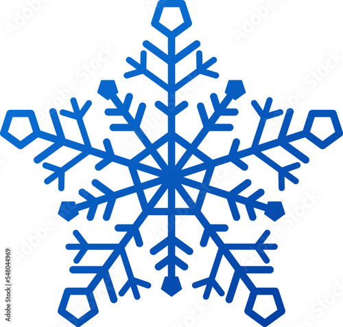Snowflake symbol isolated on white winter background, icon frozen frost star Christmas decoration winter flakes elemets Xmas holiday design illustartion