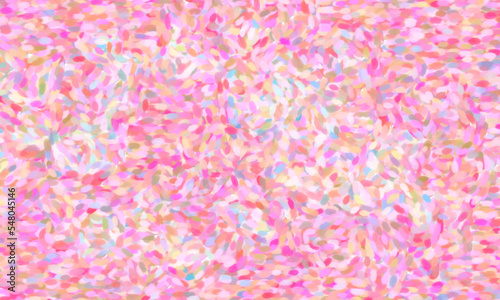 Abstract impressionist-style pointilism background in pink tones adds artistry to projects. Ideal for creative presentations, art, and design © Aul Zitzke