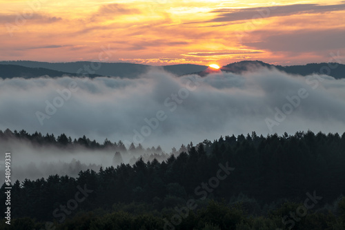 Sunrise over the mountains