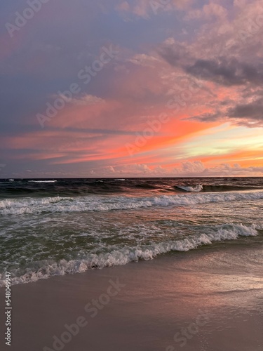 Florida Emerald Coast beach sunset 