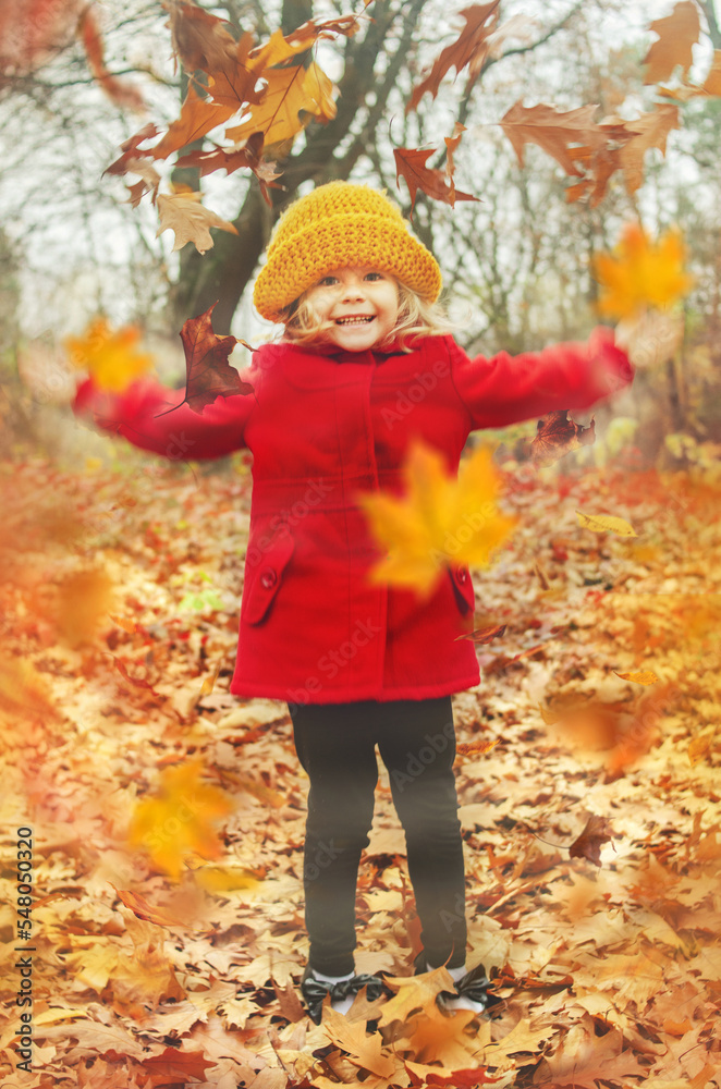girl in autumn leaves girl in autumn leaves