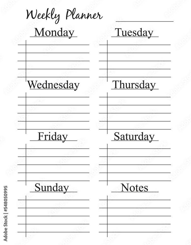 My plans, goals, tasks, reminders, schedule. Personal week planner. My plans, goals, tasks, reminders, schedule. Personal week planner.