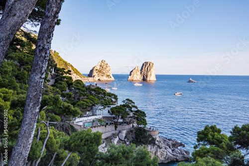 Faraglioni rocks off Capri Italy from south island