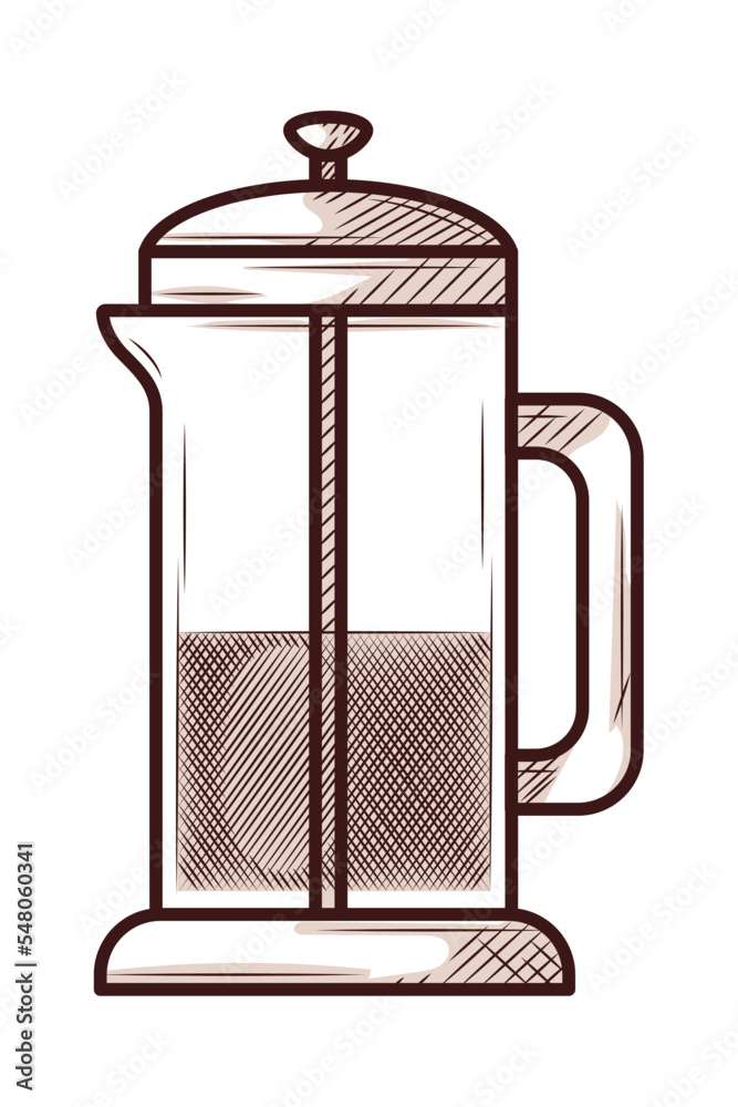 Fototapeta premium coffee french press