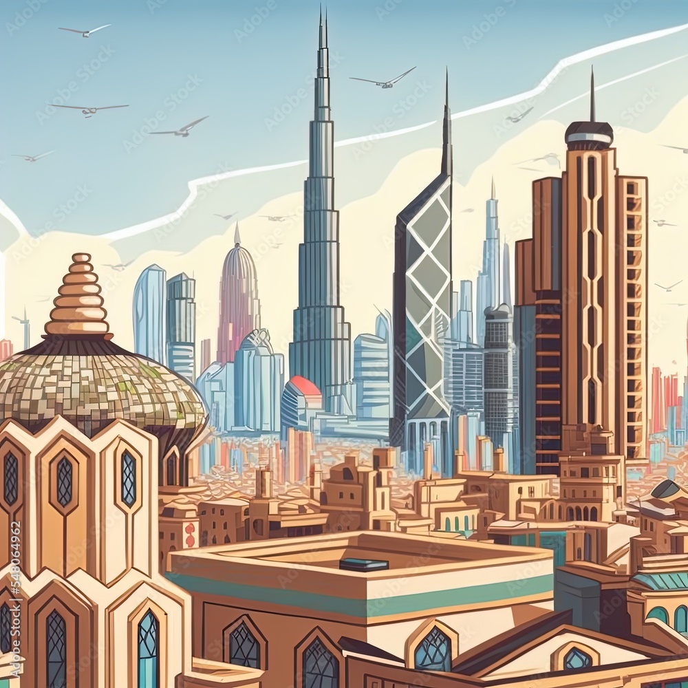 Obraz premium Cityscape of dubai, united arab emirates
