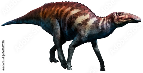 Edmuntosaur from the Cretaceous era 3D illustration 