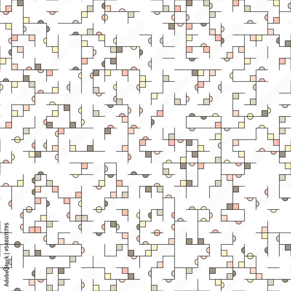 Obraz premium Decorative diagram colorful geometric figures background illustration