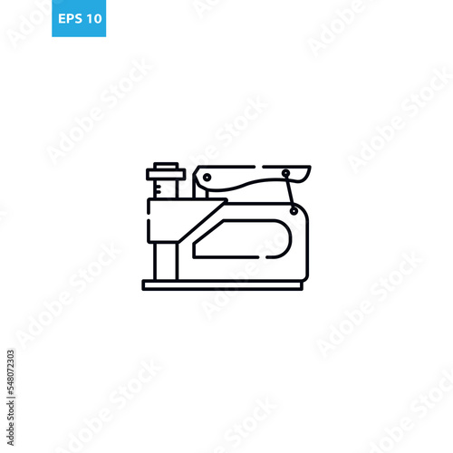Staple gun outline icon Vector illustration