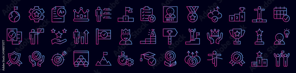 Success nolan icon collections vector design Success nolan icon collections vector design