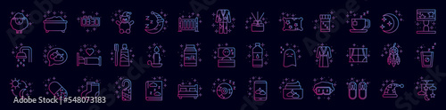 Time to sleep nolan icon collections vector design
