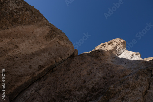 Rock cliffs on Tsankawi trail photo