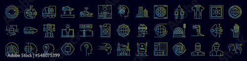 Future pack nolan icons collection vector illustration design
