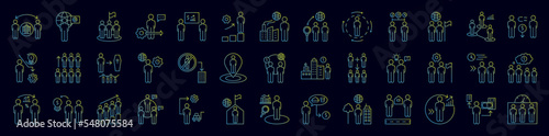 Overpopulation nolan icons collection vector illustration design