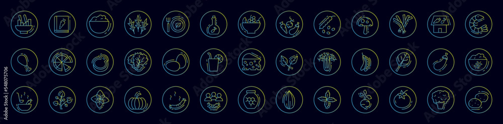 Vegan nolan icons collection vector illustration design Vegan nolan icons collection vector illustration design