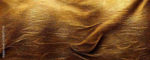 close up of a fabric, vintage gilden fabric, texture background, old tarnish gold textile surface, ancient gold structure, vintage, illustration, wood, wood grain, background. Generative AI photo