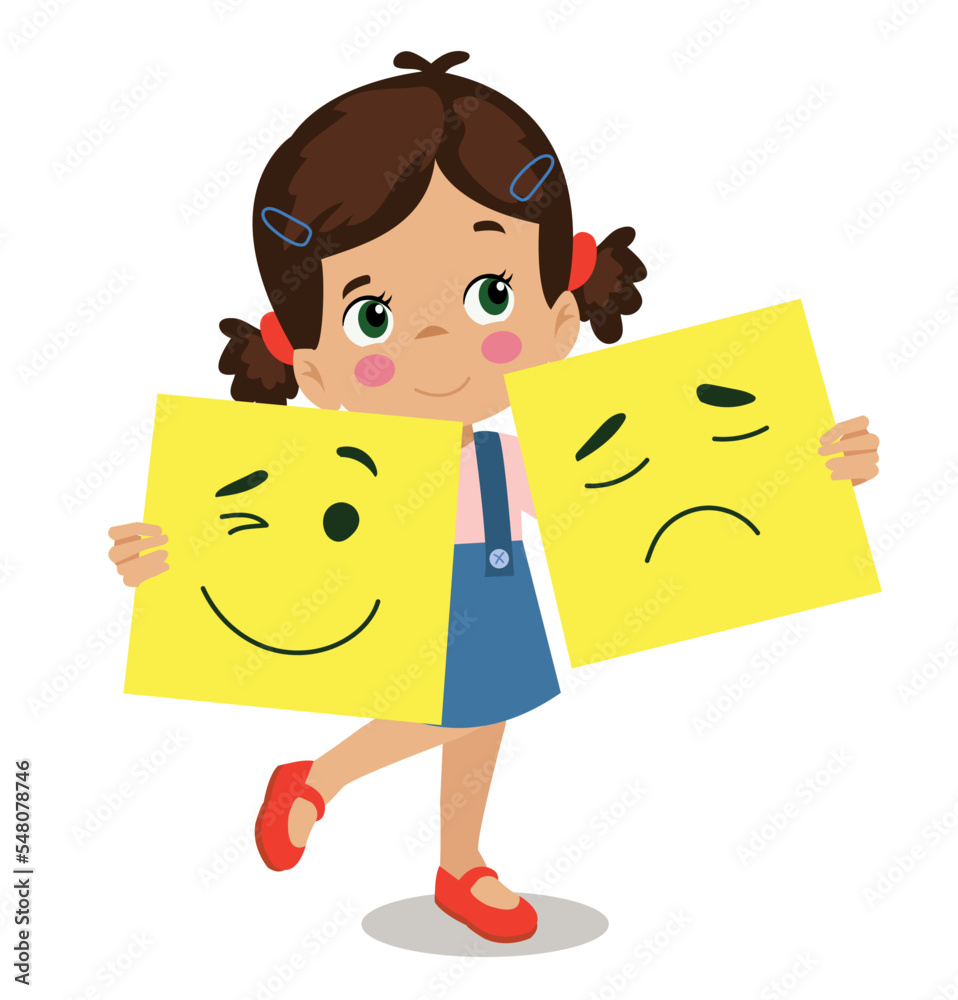 boy holding placard with sad and happy facial expression boy holding placard with sad and happy facial expression