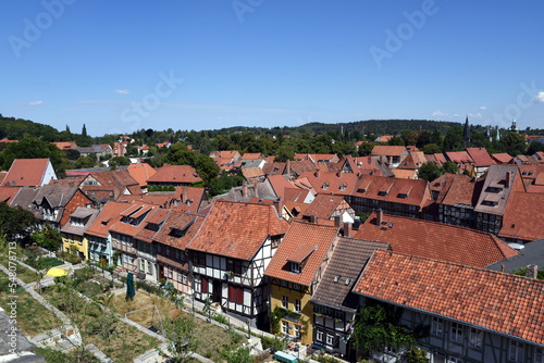 Quedlinburg, Fachwerkhäuser auf dem Schlossberg
