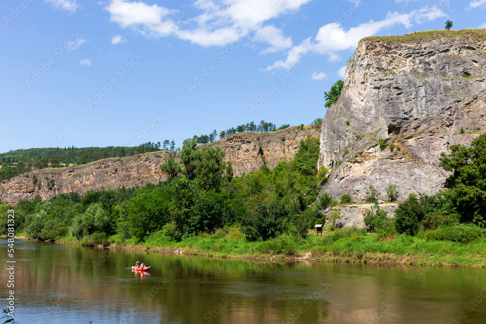 Protected limestone Landscape Cesky Kras about River Berounka, Central Bohemia, Czech Republic Protected limestone Landscape Cesky Kras about River Berounka, Central Bohemia, Czech Republic