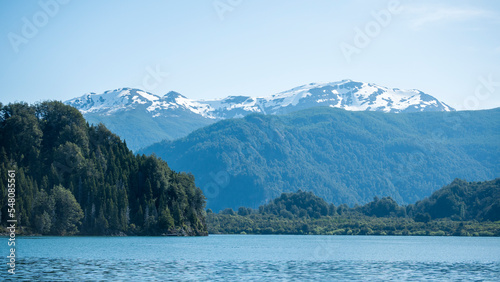 beautiful view of the lake and the mountains