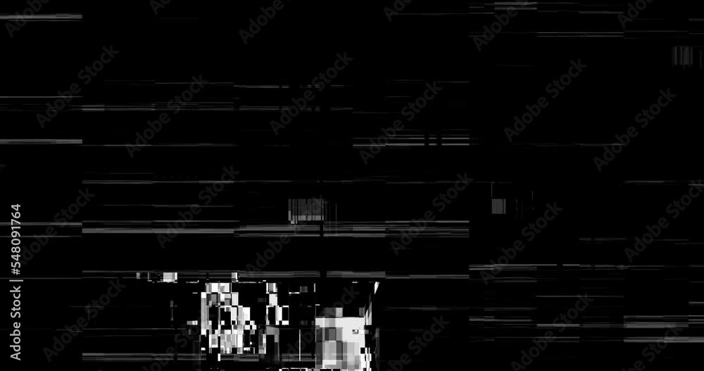Glitch noise static television VFX pack. Visual video effects stripes background, tv screen noise glitch effect. Video background, transition effect for video editing, intro and logo reveals.