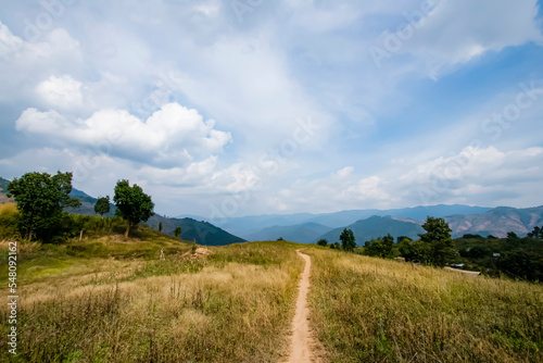 View of the nature trail on the mountain in Thailand