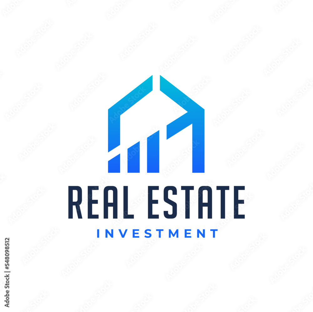 Real Estate Investment Logo Icon Vector Illustration