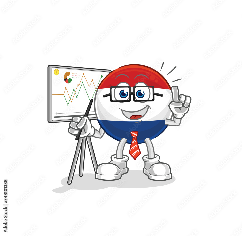 Netherlands marketing character. cartoon mascot vector