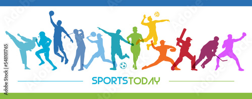 Great editable vector design of various sports players suit for any digital and print graphic resources