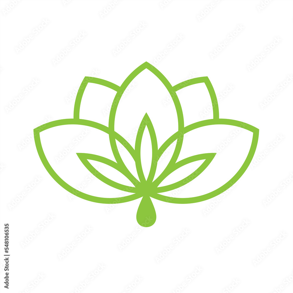 Luxury leaf Cannabis or Marijuana Leaf in the frame for Icon and Logos Concept Luxury leaf Cannabis or Marijuana Leaf in the frame for Icon and Logos Concept
