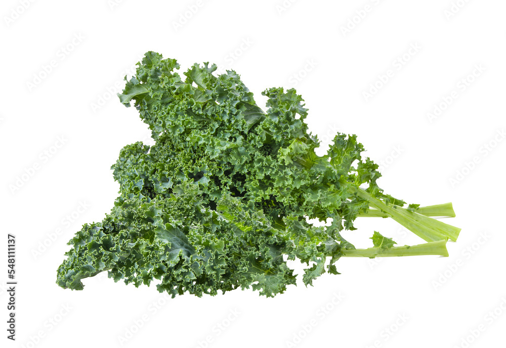 Obraz premium Kale leaves isolated on transparent png