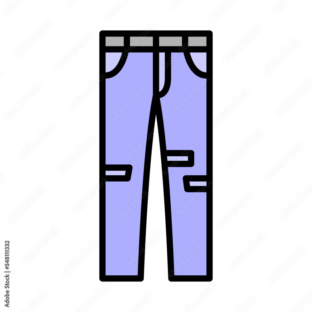 Illustration of Trouser design Icon
