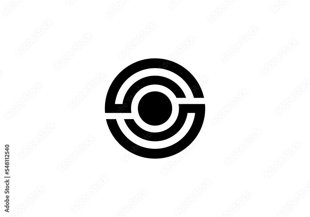 logo letter initial 0 initial company icon business logo background illustration