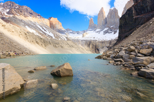 Torres del Paine view, Base Las Torres viewpoint, Chile photo