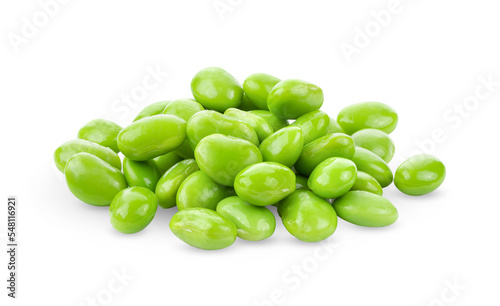 Green soybeans seeds isolated on transparent png