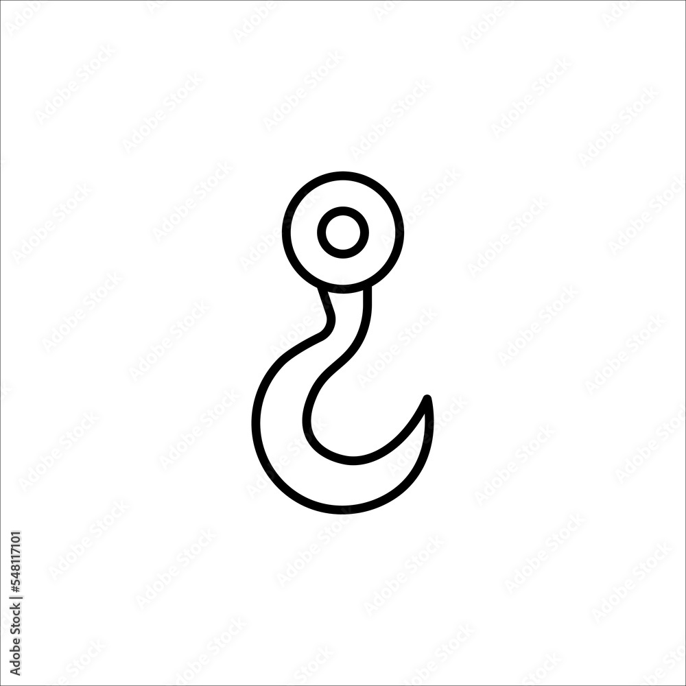 Fototapeta premium hooks vector. icon hooks isolated. vector illustration isolated on white background.