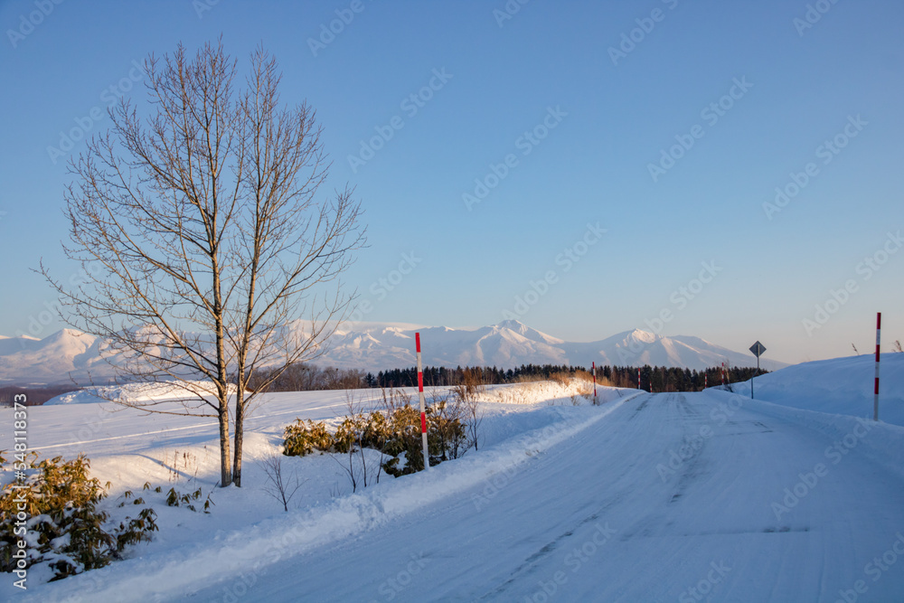 雪山と青空
