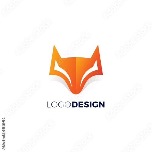 Fox Head Logo Modern Design. Fox Icon